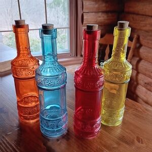 DECORATIVE GLASS BOTTLES